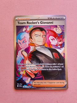 Pokemon Team Rocket's Giovanni 238/182 Special Illustration Rare NM/M - Image 1