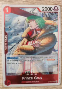 Carte One Piece Prince Grus OP11-013 FR Card game Holo - Image 1