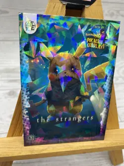 Pikachu as Cosplay The Strangers Non- Pokemon / Horror Fan Art Cracked Ice Holo - Image 2