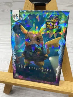 Pikachu as Cosplay The Strangers Non- Pokemon / Horror Fan Art Cracked Ice Holo - Image 3