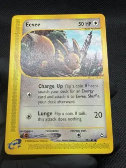 Eevee - Aquapolis 75/147 2002 - E Reader - Pokemon TCG WOTC MP/HP - Image 2