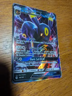 LP Pokemon Umbreon GX 80/149 SM Base Set Holo Full Art Ultra Rare Eng 2017 - Image 2