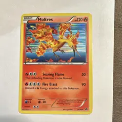 Pokemon Moltres Next Destinies Holo Rare 14/99 English 2012 120 HP - Image 1