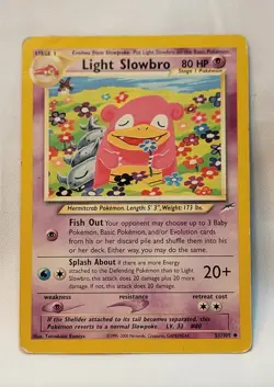 The Pokemon Company Pokemon TCG Light Slowbro 51/105 Neo Destiny Unlimited 2000 - Image 2