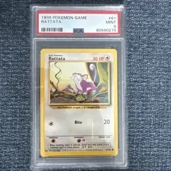 1999 Pokemon Game Rattata Mint 9 - Image 1