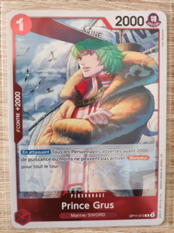 Carte One Piece Prince Grus OP11-013 FR Card game Holo - Image 1