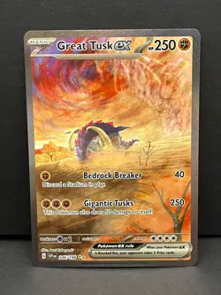 Great Tusk ex 246/198 Special Illustration Rare Scarlet & Violet Pokemon NM - Image 1