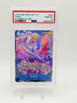 One Piece A Fist of Divine Speed (OP11) - Sanji SR Alternate Alt Art PSA 10 JPN - Image 1
