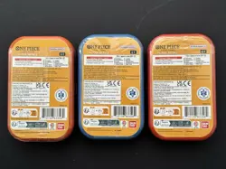 One Piece Vol. 2 Mini Tin Set (Ace/Sabo/Luffy Promo+2x OP-13 Packs) NEW SEALED - Image 2
