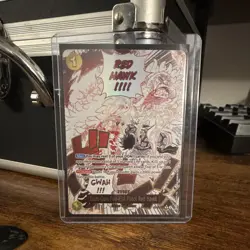 Bandai One Piece CCG Gum-Gum Fire-Fist Pistol Red Hawk OP08-114 Alt Art Foil EN - Image 1