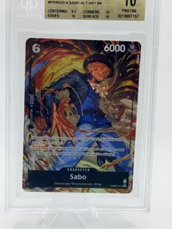 BGS 10 GOLD PRISTINE 2025 ONE PIECE PRB02-PRB VOL.2 ALTERNATE ART SABO - Image 2