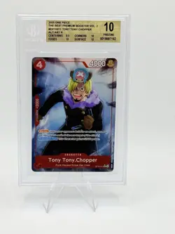 BGS10 GOLD PRISTINE- 2025 ONE PIECE PRB02-011 TONY TONY CHOPPER ALTERNATE ART - Image 1