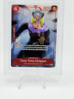 BGS10 GOLD PRISTINE- 2025 ONE PIECE PRB02-011 TONY TONY CHOPPER ALTERNATE ART - Image 2