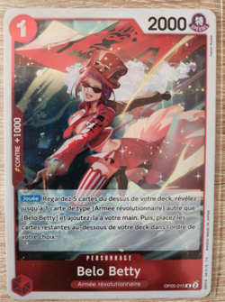 Carte One Piece Belo Betty OP05-015 FR Card game Holo - Image 1