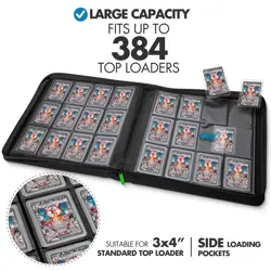 FunGuys Toploader Binder Trading Card Binder Storage 384 12 Pocket Top Loader... - Image 2