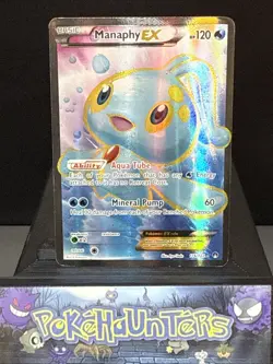 Pokemon Card Manaphy EX 116/122 Full Art Ultra Rare XY BreakPoint Played - Image 1
