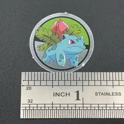 Ivysaur Pokemon Paper Ginpika Medal Card Nintendo Japanese Rare TCG S206-40 - Image 2