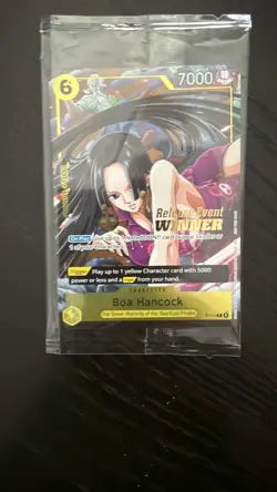 One Piece Card Game Boa Hancock Pre-Release Event Winner P-115 Near Mint Sealed - Image 1