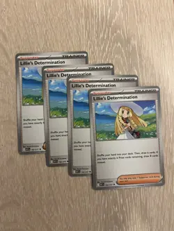 4x Lillie’s Determination - Trainer Playset - Pokemon Card - 192/217 - Ascended - Image 1