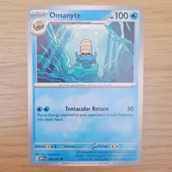 138/165 OMANYTE | UNCOMMON | SCARLET & VIOLET 151 POKEMON CARD - Image 1