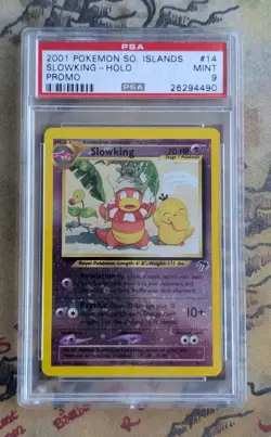Slowking 14/18 PSA 9 Southern Islands Reverse Holo Promo Card See Description - Image 1