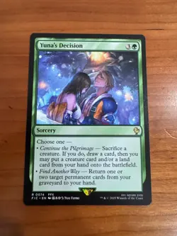 YUNA'S DECISION (SURGE FOIL) 74 COMMANDER: FINAL FANTASY MTG NM/M - Image 1