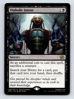 Diabolic Intent R The Brothers' War 89 NM - Image 1