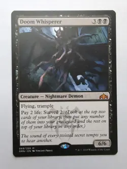 MTG Doom Whisperer (GRN) Guilds Of Ravnica Regular Mythic 069/259 - Image 1