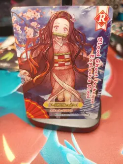 Mugen Train Waifu Card TCG | Nezuko Kamado- Demon Slayer | R | - Image 1