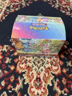 Pokemon Prismatic Evolutions Mini Tins x8 Full Set Display Case New & Sealed - Image 1