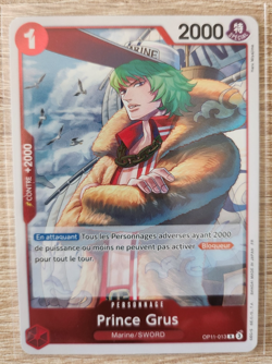 Carte One Piece Prince Grus OP11-013 FR Card game Holo - Image 1