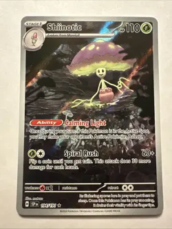 Shiinotic 194/191 Sv08: Surging Sparks Holo Illustration Rare NM Pokemon - Image 1