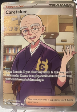Caretaker 203/167 Twilight Masquerade Holo Ultra Rare Pokemon TCG - Image 1