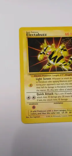Pokemon TCG Electabuzz Black Star Promo 2 Promo WOTC 1999 the Movie Vintage - Image 3