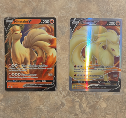 Pokemon TCG Ninetales V Lot 2 Rebel Clash 026/192 177/192 Holo Regular - Image 1