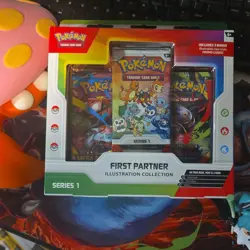 Pokemon TCG First Partner Illustration Collection Series 1 - 3 Packs, 25 Cards - Image 1