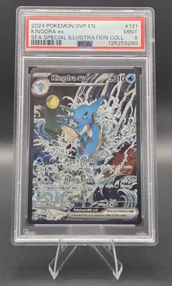 Pokemon Kingdra ex 131 SVP Scarlet & Violet Promo Holo PSA 9 English - Image 1