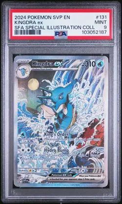 2024 POKEMON SVP PROMO SPECIAL ILLUSTRATION COLLECTION #131 KINGDRA EX PSA 9 - Image 1
