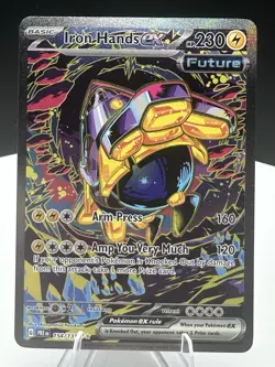 Iron Hands ex 154/131 Prismatic Evolutions Special Illustration Pokemon LP - Image 3