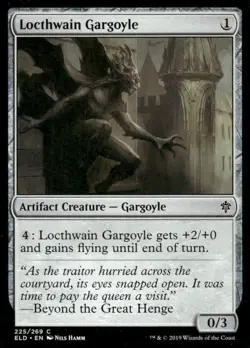 Locthwain Gargoyle 225/269 Throne of Eldraine MTG Magic The Gathering card - Image 1