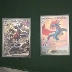 Cynthia's Garchomp ex 241/198 + Salamence ex 187/198 Pokemon GO Holo (2) - Image 1