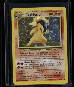 Pokemon TCG Typhlosion 17/111 Neo Genesis Holo Rare NM/LP - Image 1