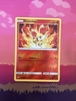 Pokemon Card Fennekin Forbidden Light Reverse Holo 14/131 Near Mint - Image 1