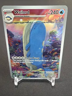 Pokemon TCG Wailord 162/159 Journey Together Illustration - Image 1