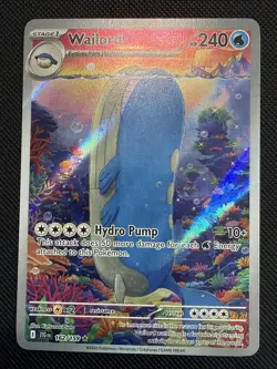 Pokemon TCG Wailord 162/159 Journey Together Illustration - Image 2