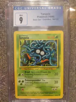 1999 Pokemon Tangela Cgc 9 Base Unlimited - Image 1