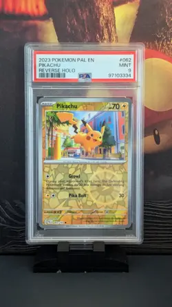 Pokemon - Pikachu Reverse Holo PSA 9 (PAL EN Paldea Evolved 2023, 062/193) - Image 1