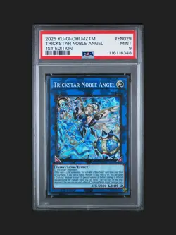 PSA 9 Trickstar Nobel Angel MZTM-EN029 Super Rare 1st Edition YuGiOh (Pop 1) - Image 1