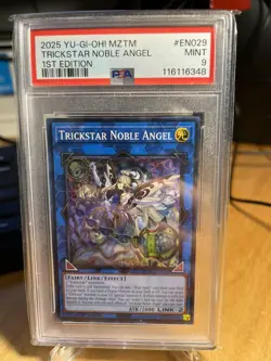 PSA 9 Trickstar Nobel Angel MZTM-EN029 Super Rare 1st Edition YuGiOh (Pop 1) - Image 3