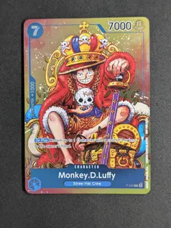 Monkey.D.Luffy P-043 foil promo Convention Promo One Piece english near mint - Image 1
